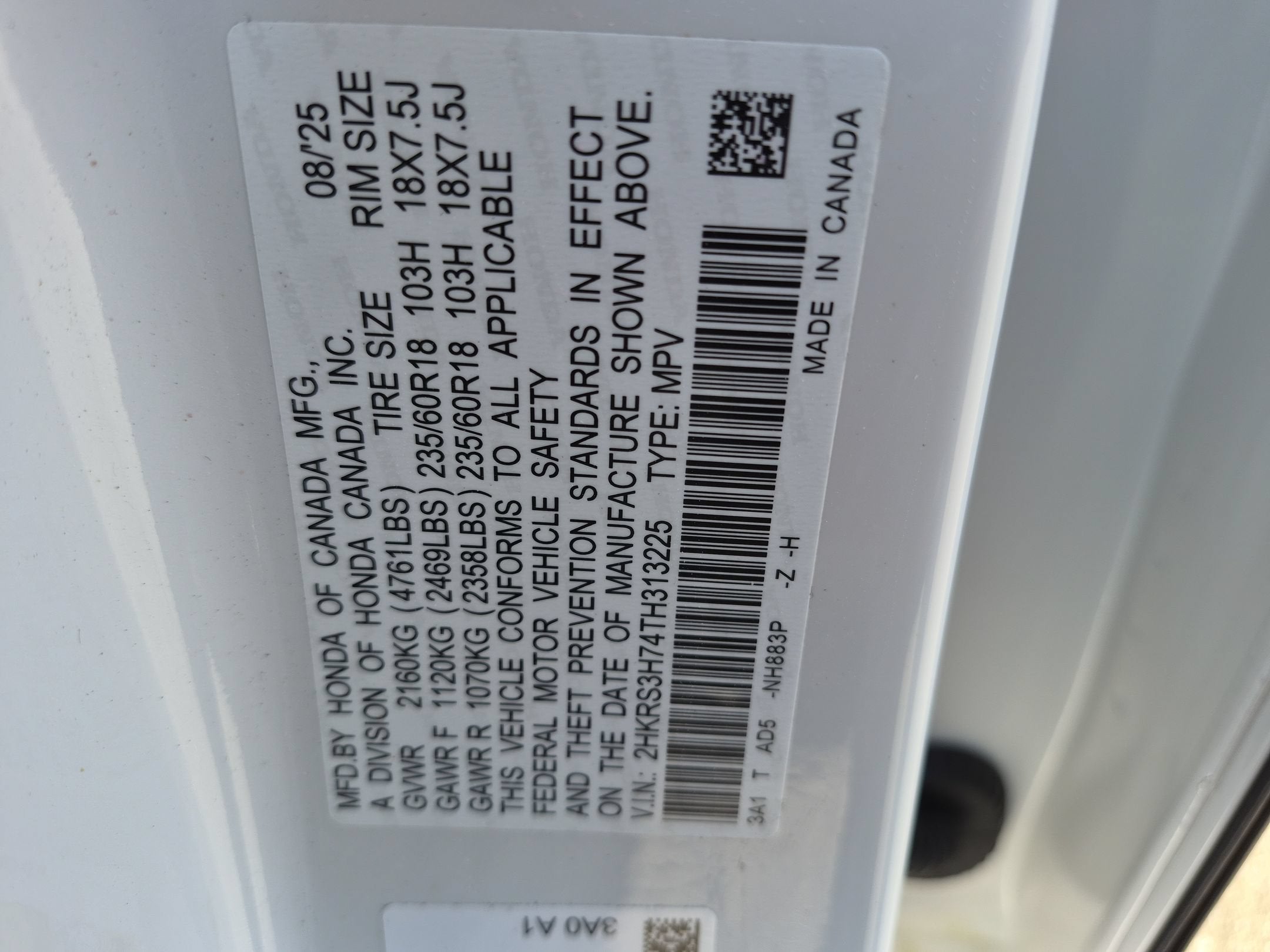2026 Honda CR-V EX-L 2WD