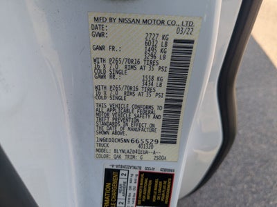 2022 Nissan Frontier King Cab S 4x4