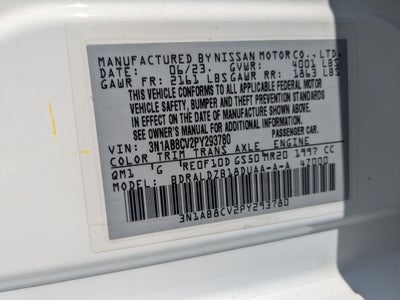 2023 Nissan Sentra SV Xtronic CVT