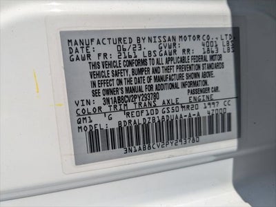 2023 Nissan Sentra SV Xtronic CVT