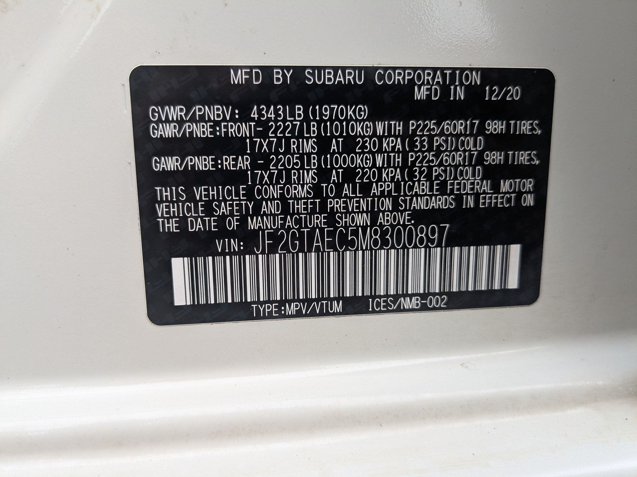 2021 Subaru Crosstrek Premium