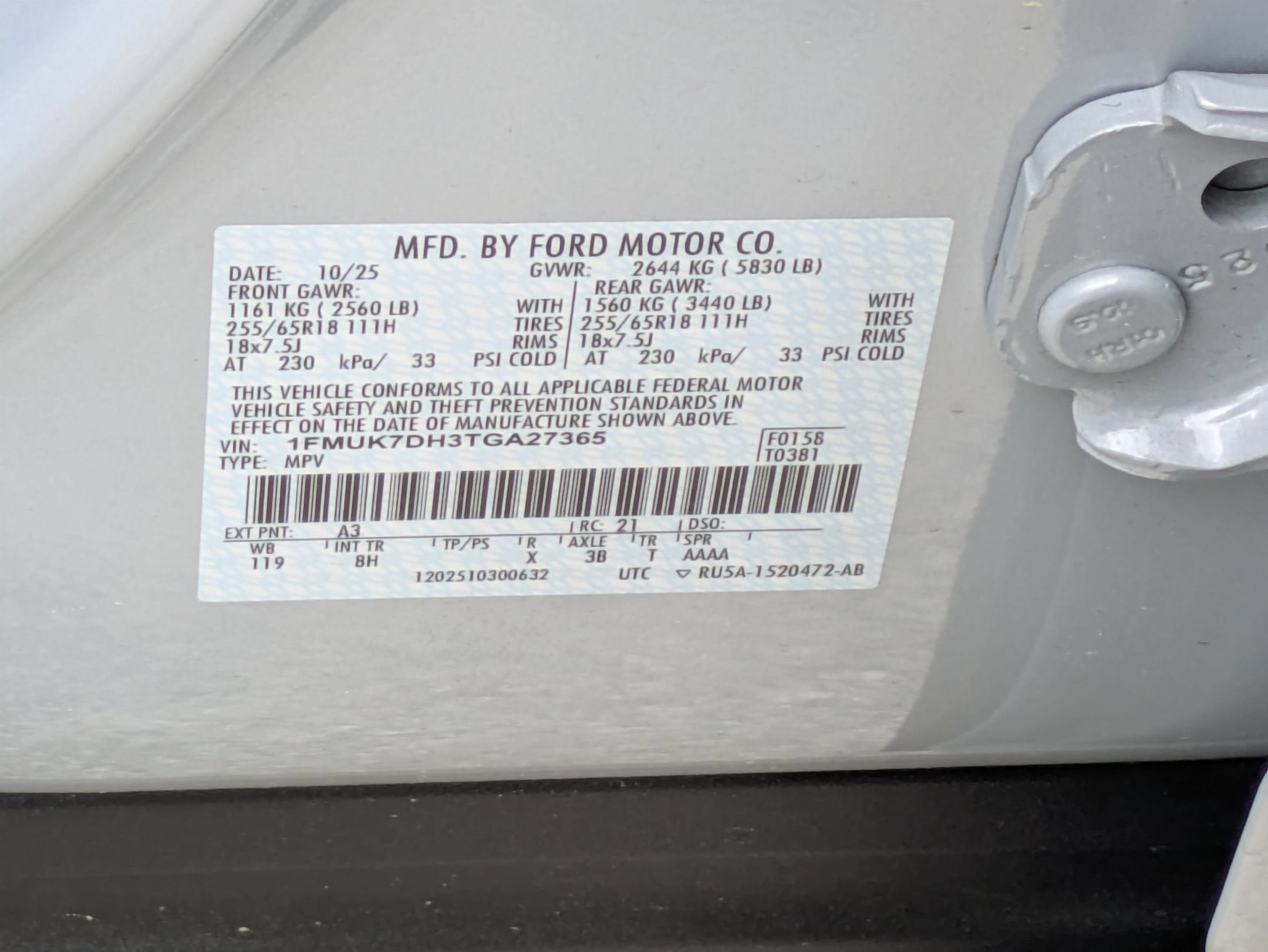 2026 Ford Explorer Active w/100A Pkg