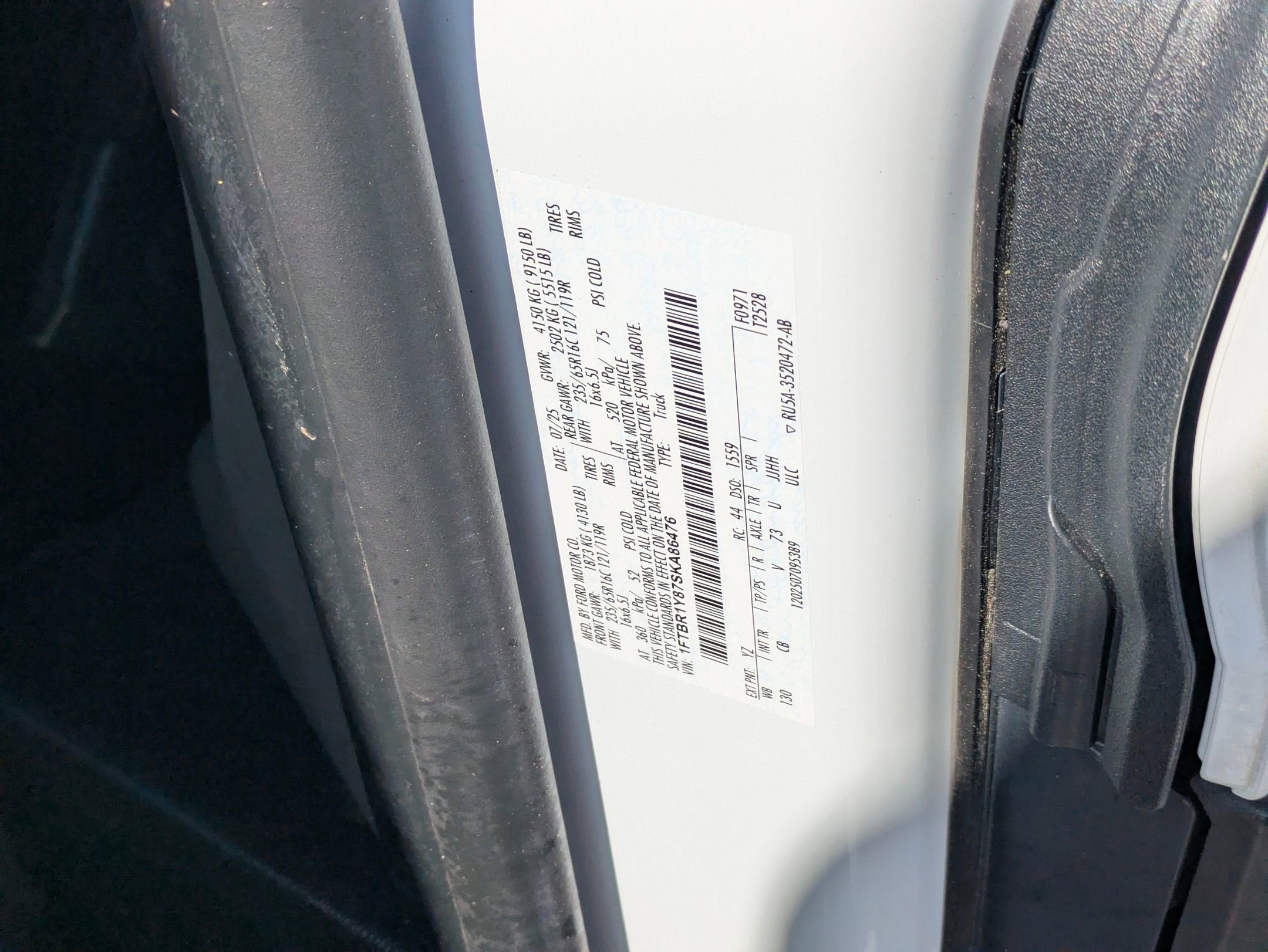 2025 Ford Transit Cargo Van Base