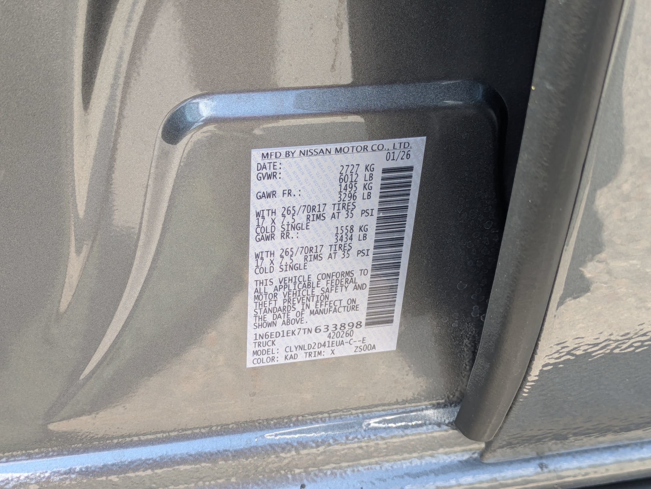 2026 Nissan Frontier PRO-4X