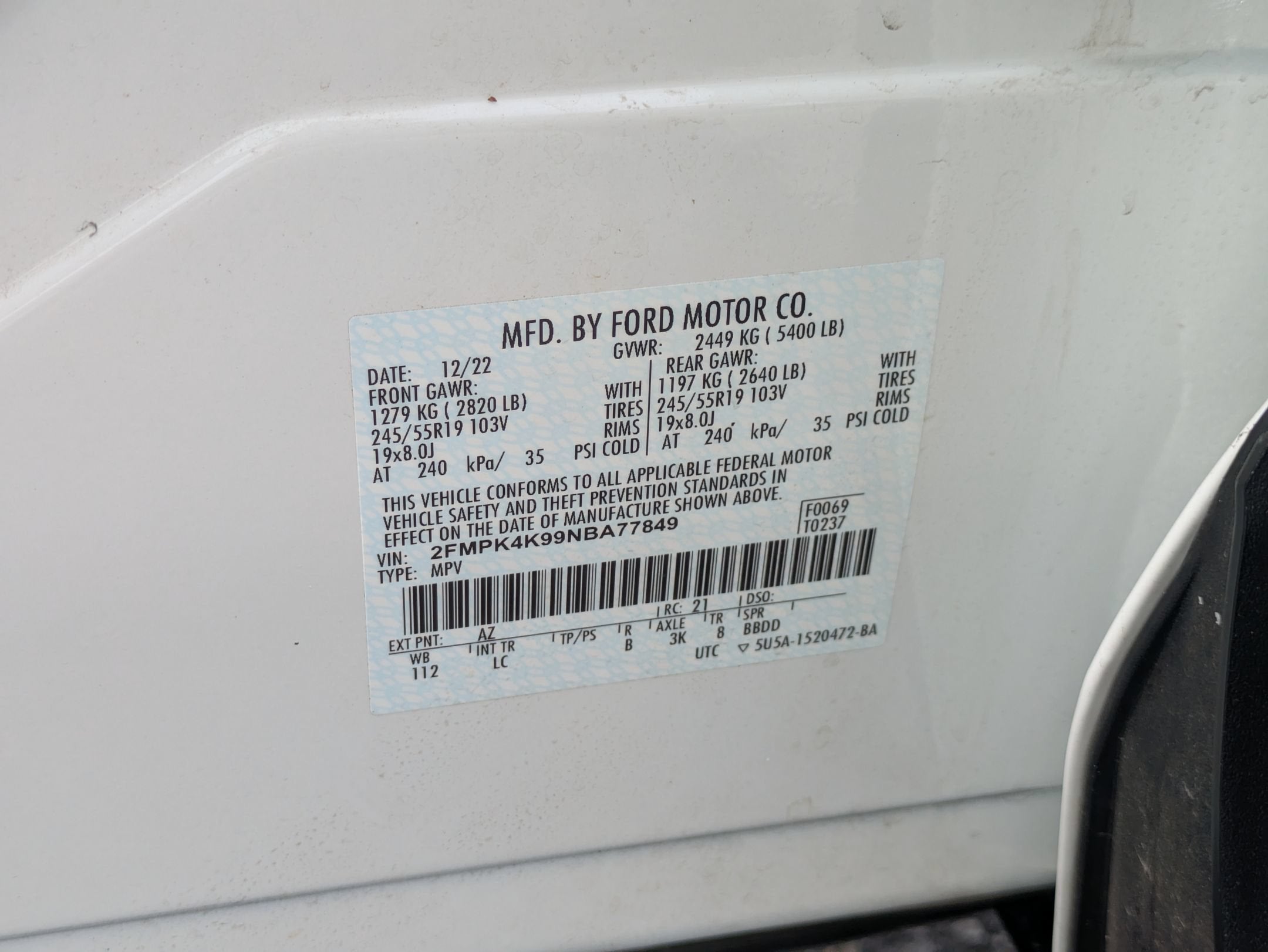 2022 Ford Edge Titanium
