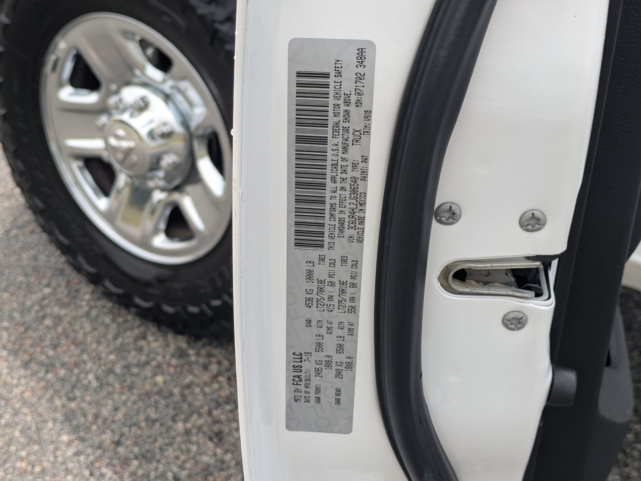 2018 RAM 2500 Tradesman