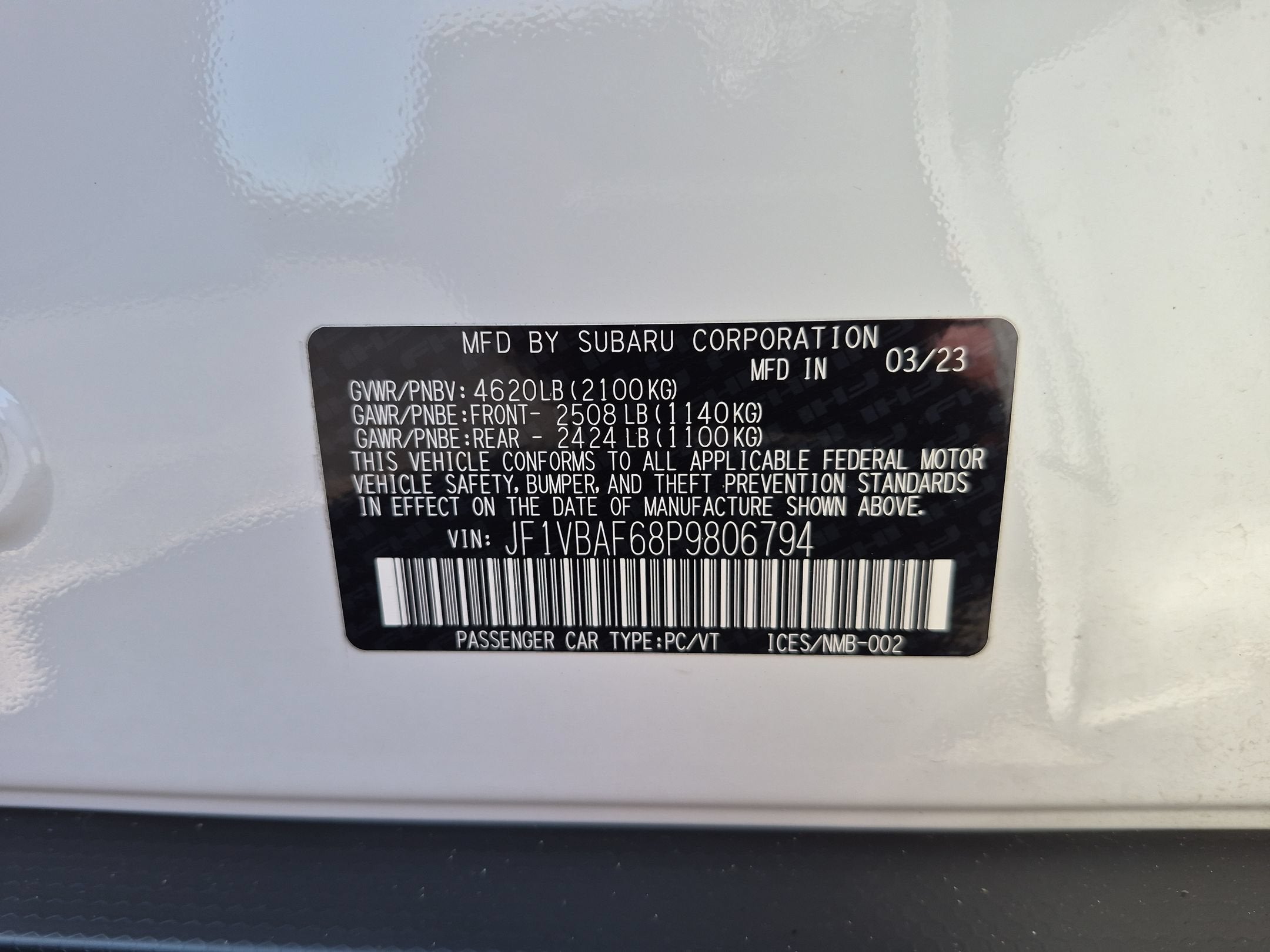 2023 Subaru WRX Premium