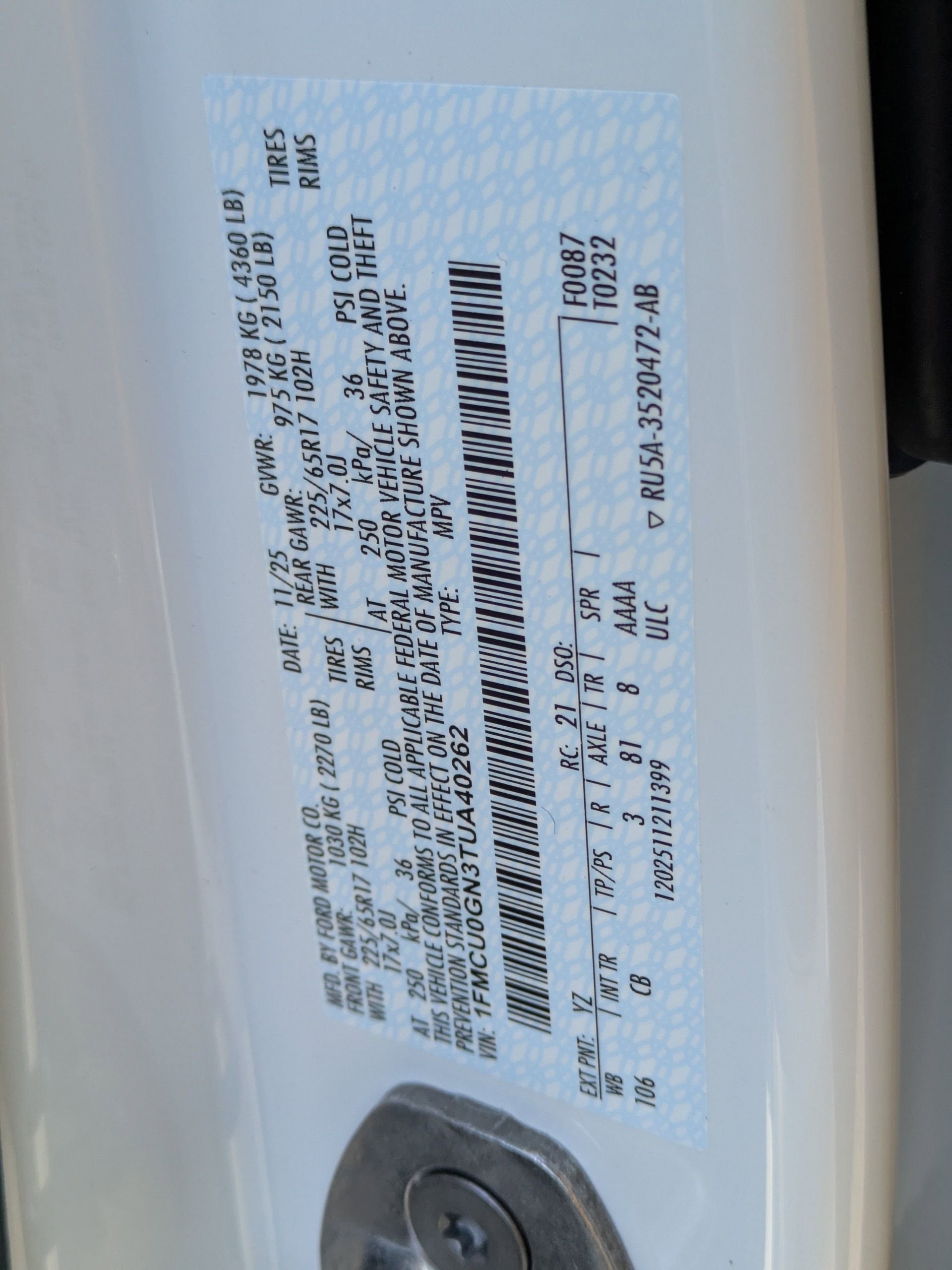 2026 Ford Escape Active