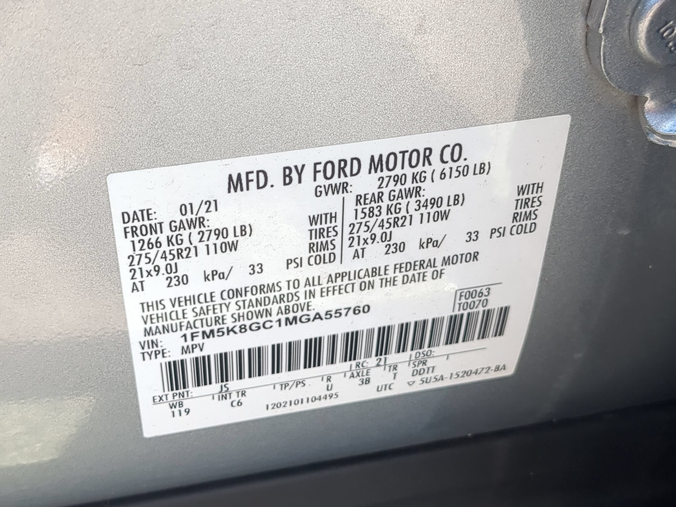 2021 Ford Explorer ST
