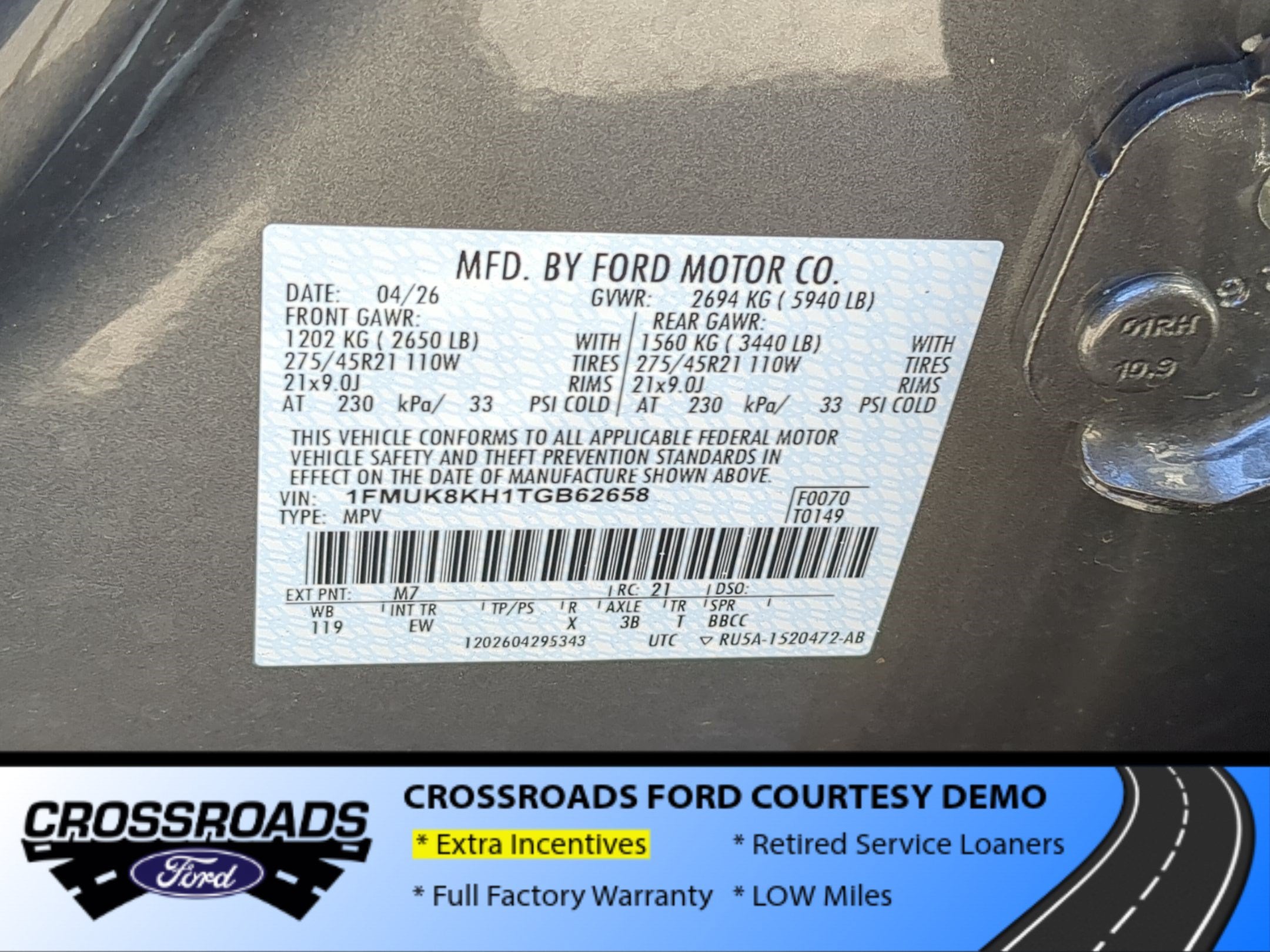 2026 Ford Explorer ST-Line - Crossroads Courtesy Demo