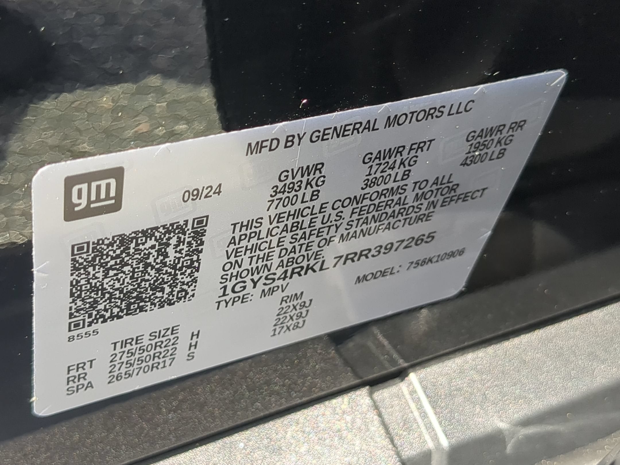 2024 Cadillac Escalade ESV 4WD Sport Platinum