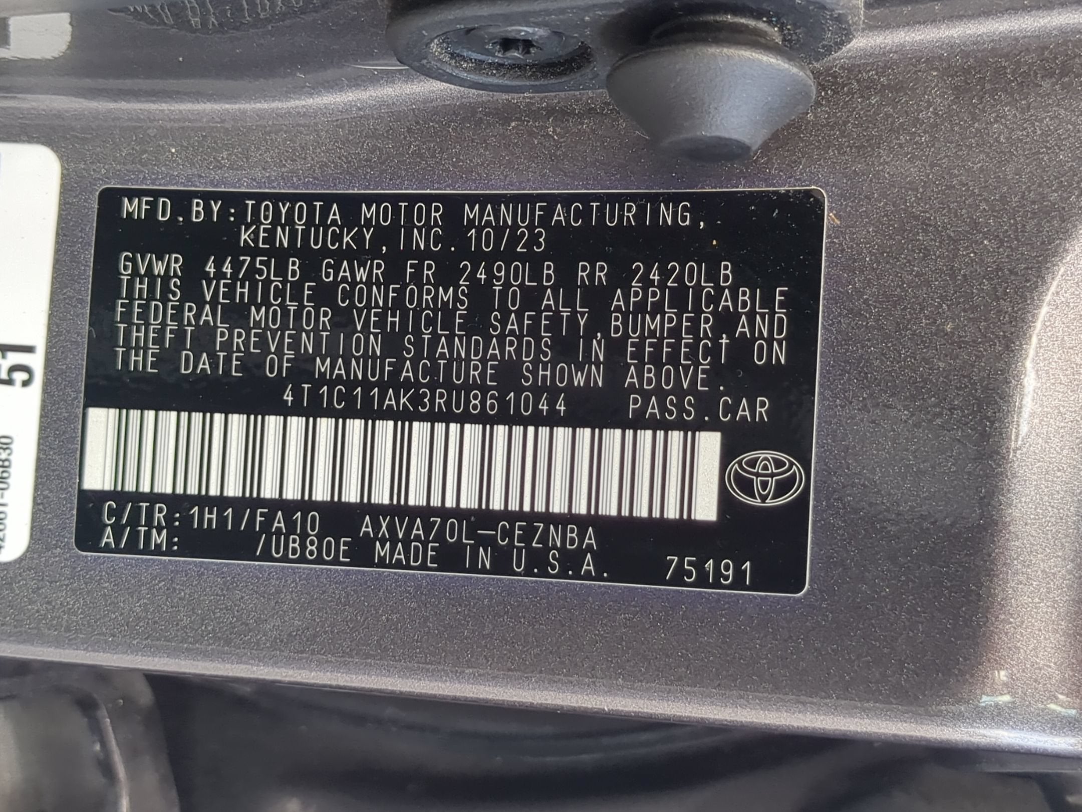 2024 Toyota Camry LE