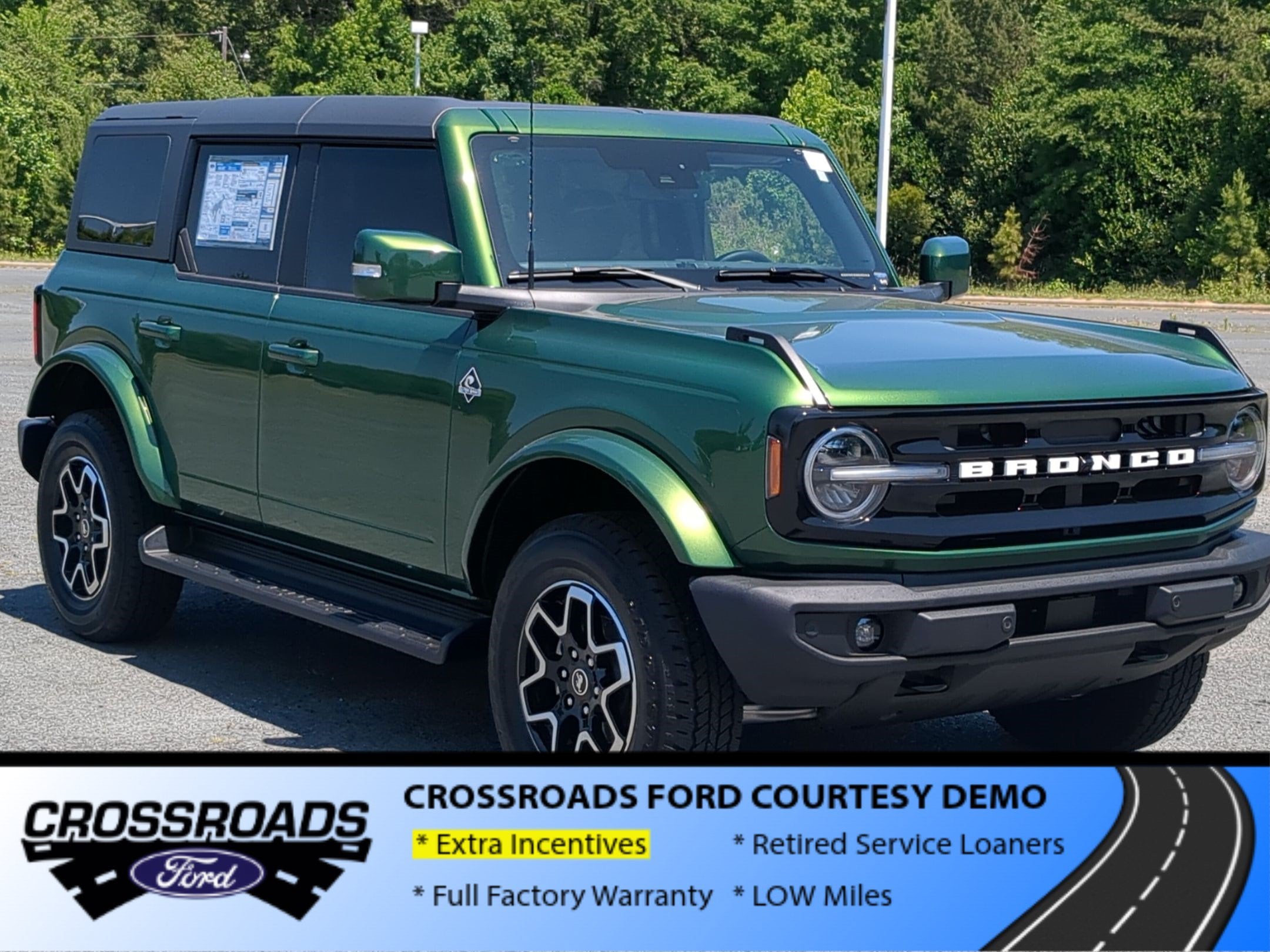 2025 Ford Bronco Outer Banks - Crossroads Courtesy Demo