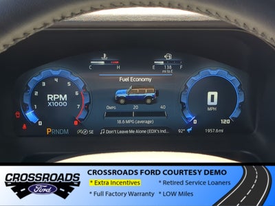 2025 Ford Bronco Outer Banks - Crossroads Courtesy Demo