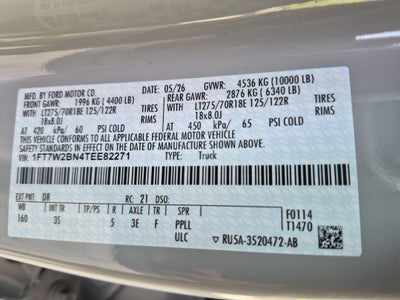 2026 Ford Super Duty F-250 SRW XLT