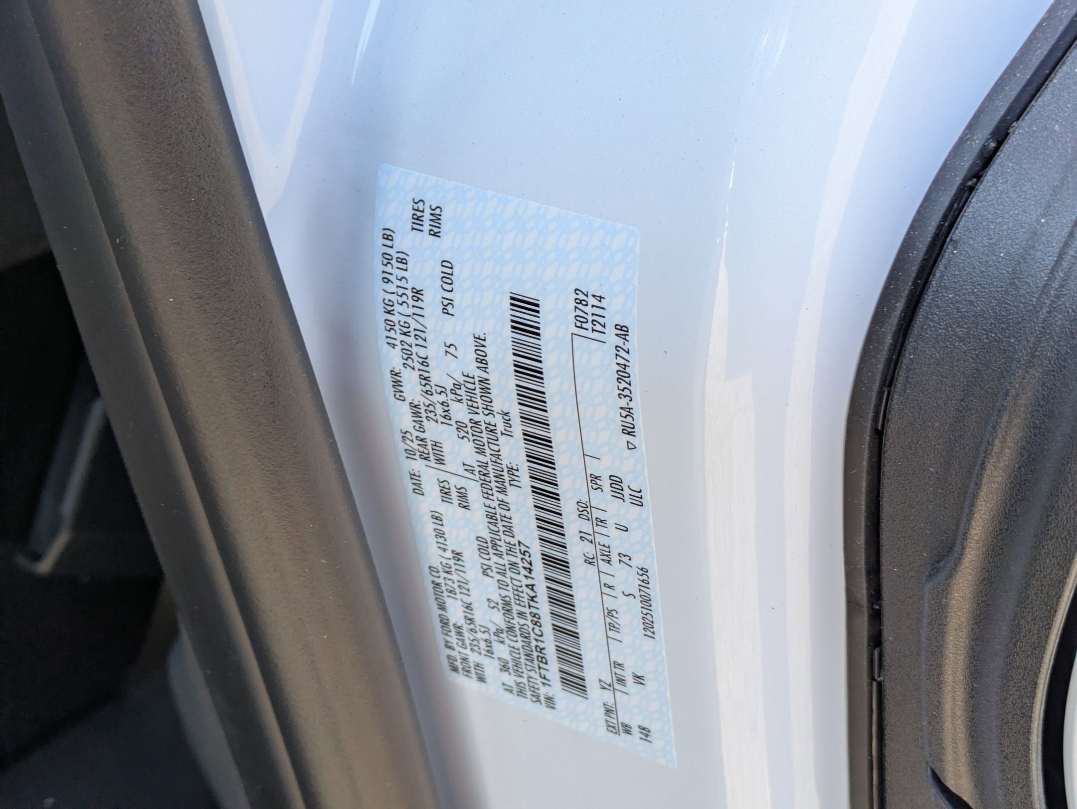 2026 Ford Transit Cargo Van Base