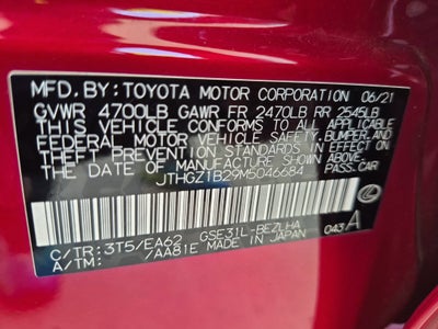 2021 Lexus IS IS 350 F SPORT