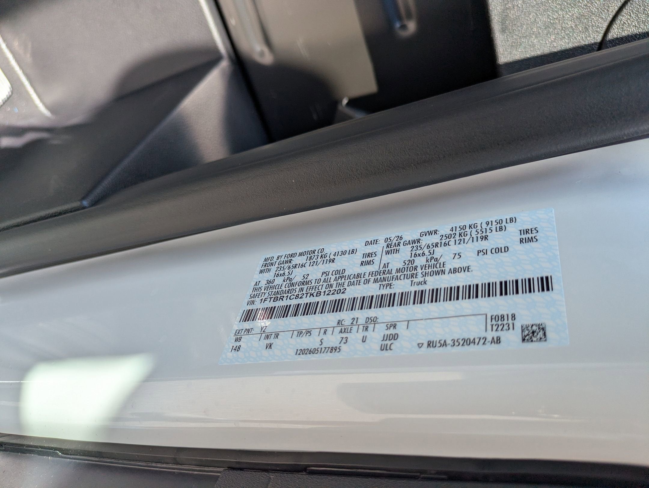 2026 Ford Transit Cargo Van Base