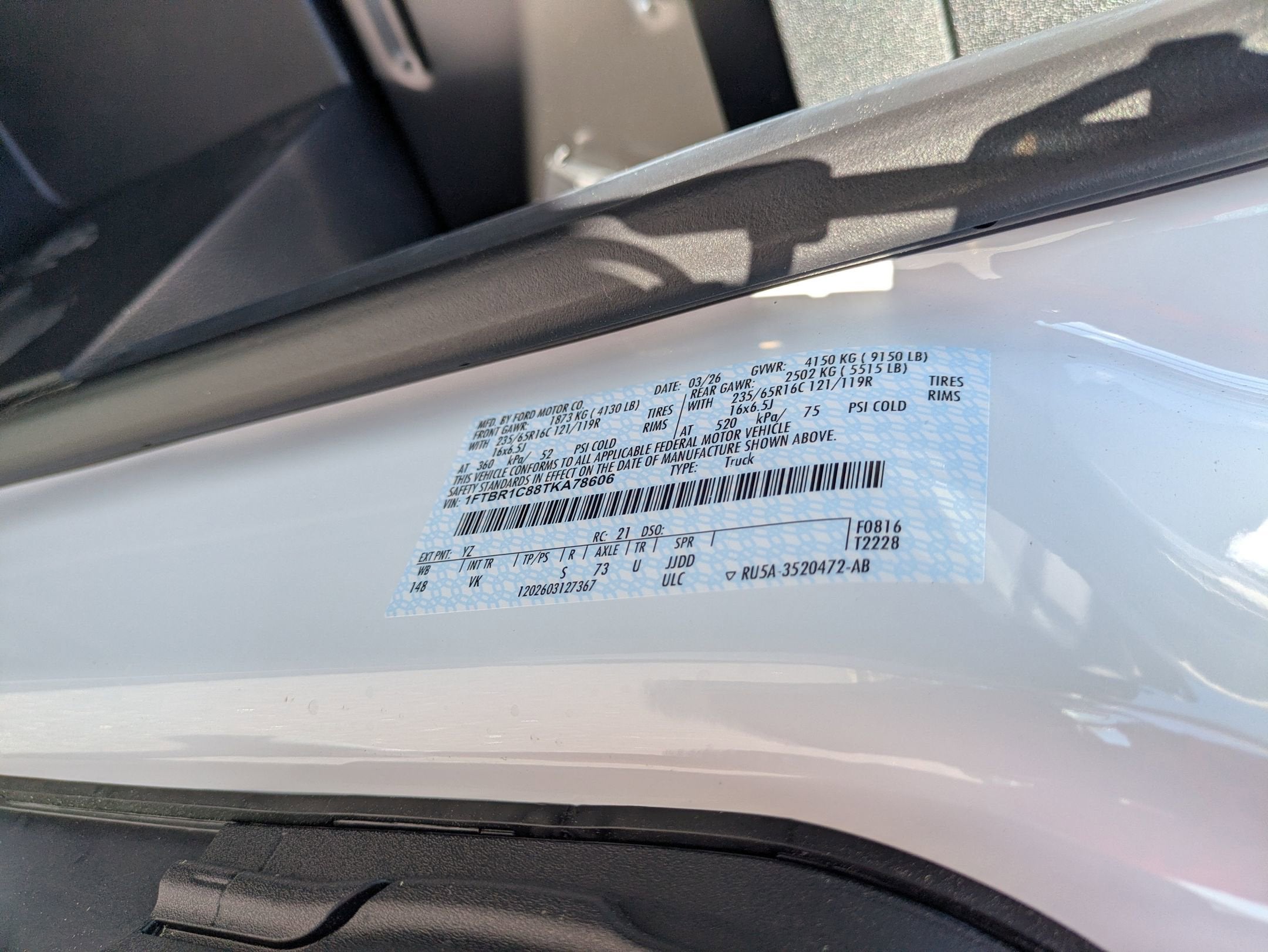 2026 Ford Transit Cargo Van Base