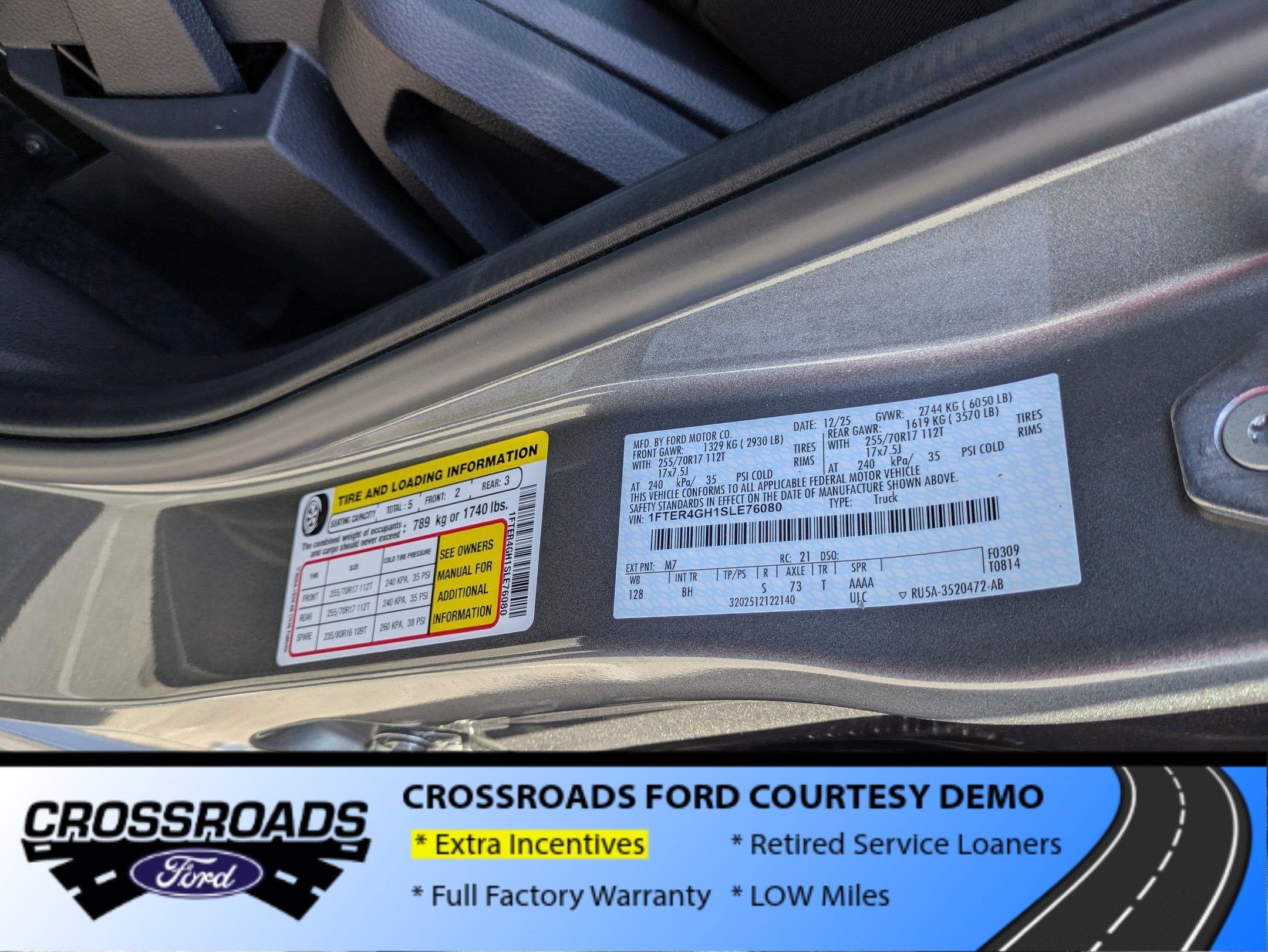 2025 Ford Ranger XLT - Crossroads Courtesy Demo