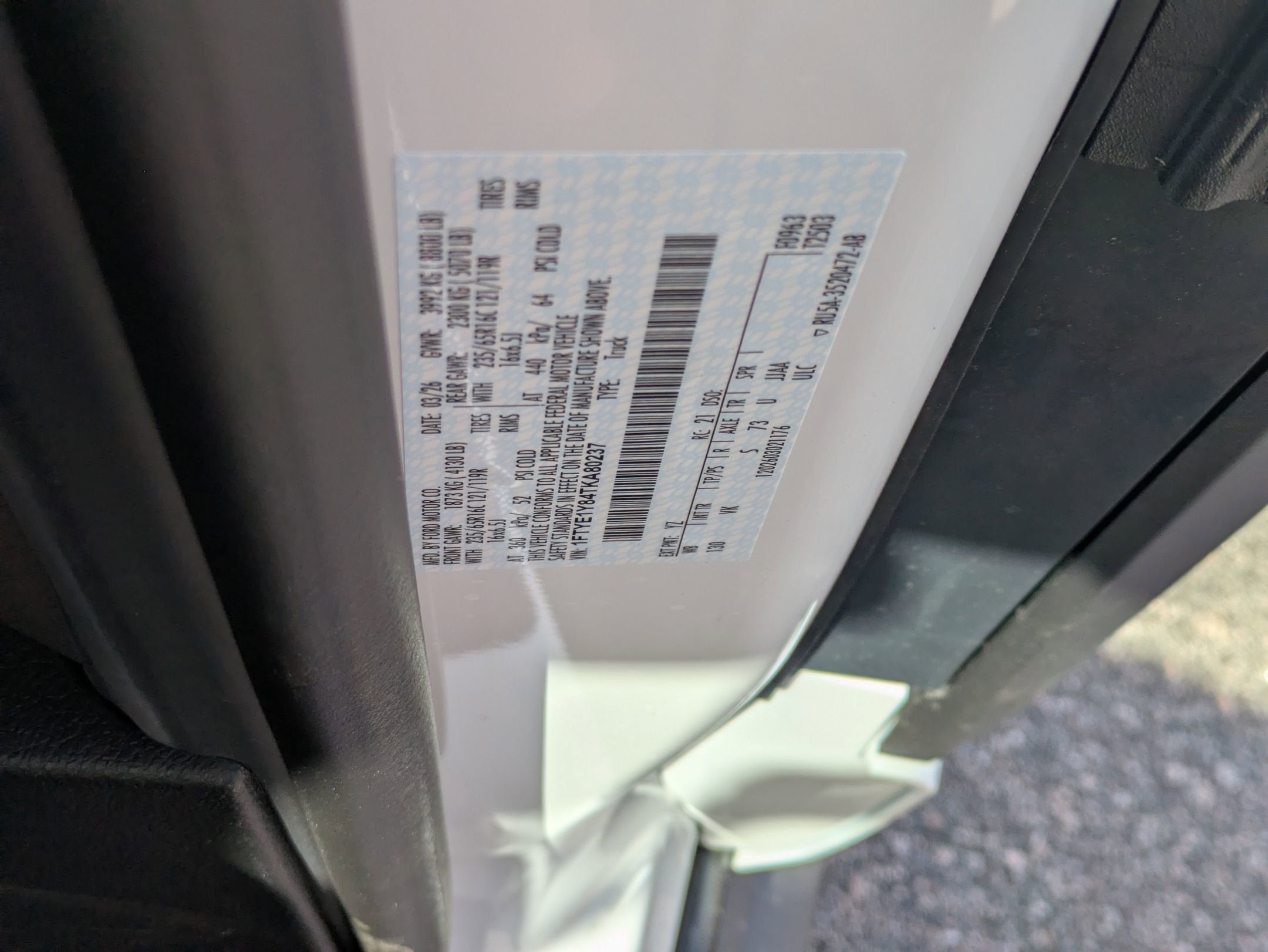 2026 Ford Transit Cargo Van Base