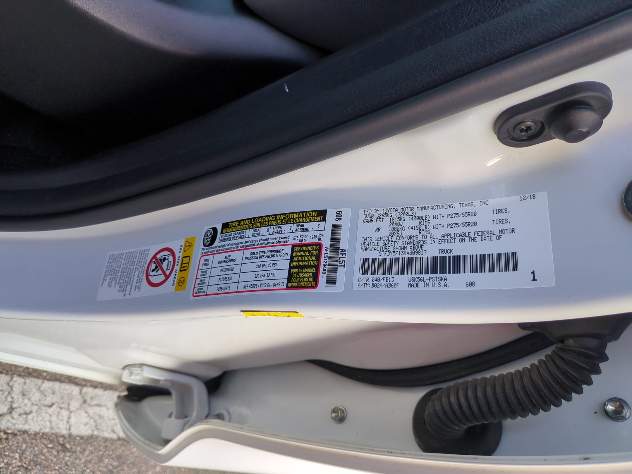 2019 Toyota Tundra 4WD SR5