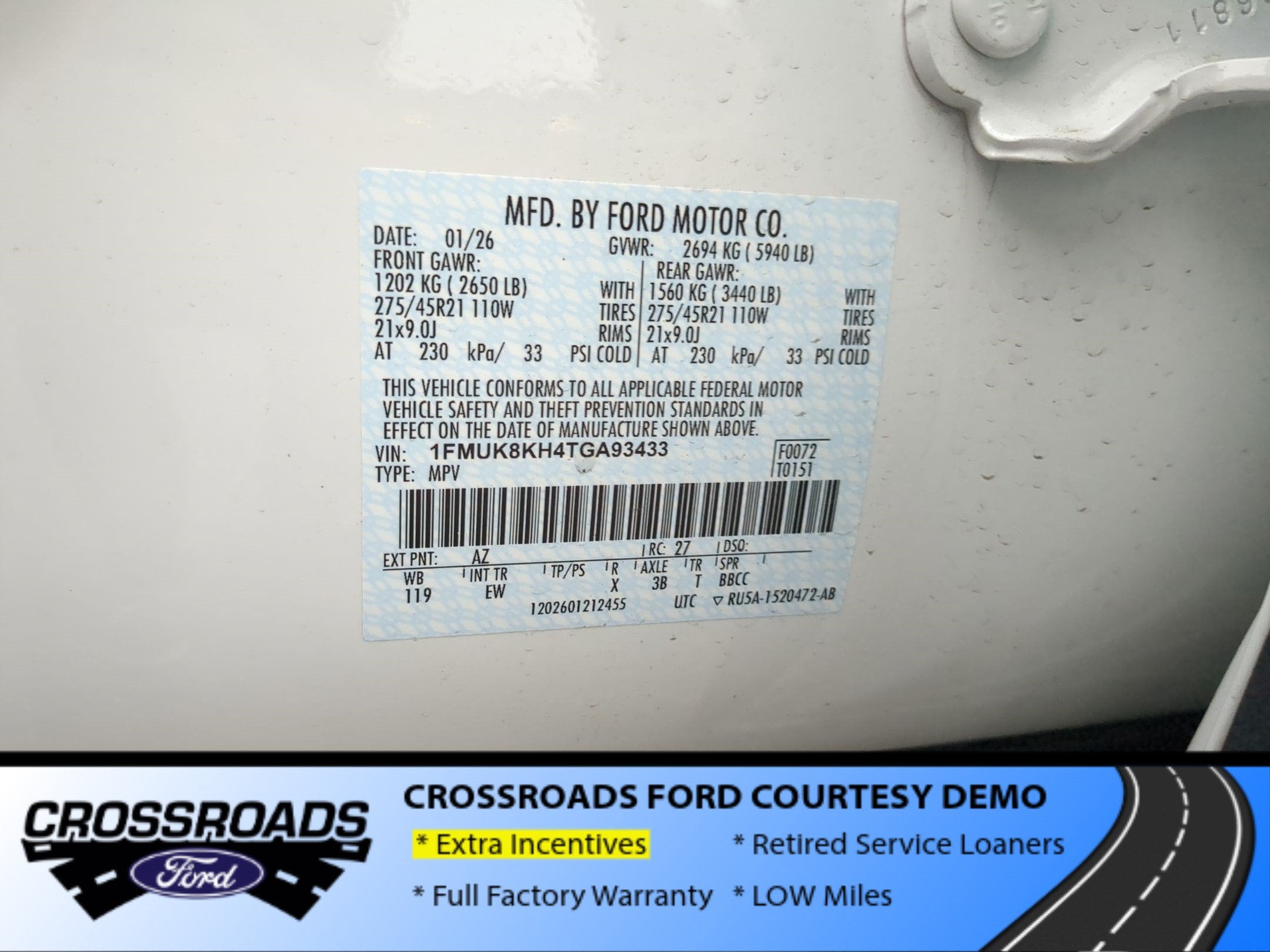 2026 Ford Explorer ST-Line - Crossroads Courtesy Demo
