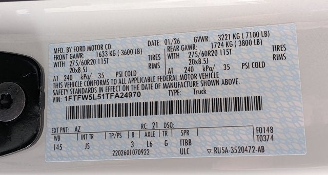 2026 Ford F-150 LARIAT