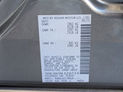 2024 Nissan Altima 2.5 SV