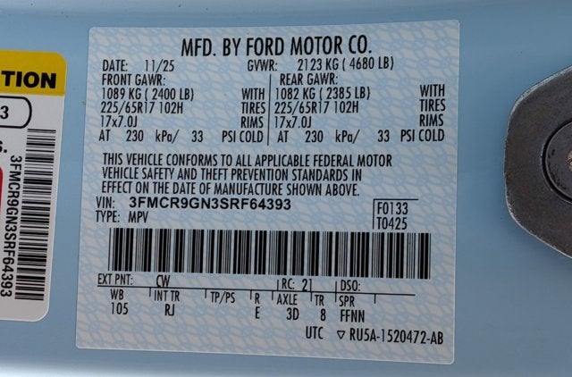 2025 Ford Bronco Sport Heritage