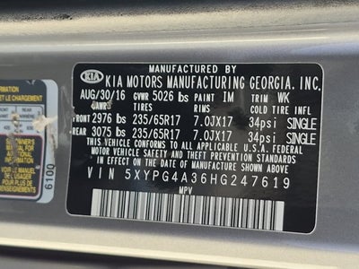 2017 Kia Sorento LX