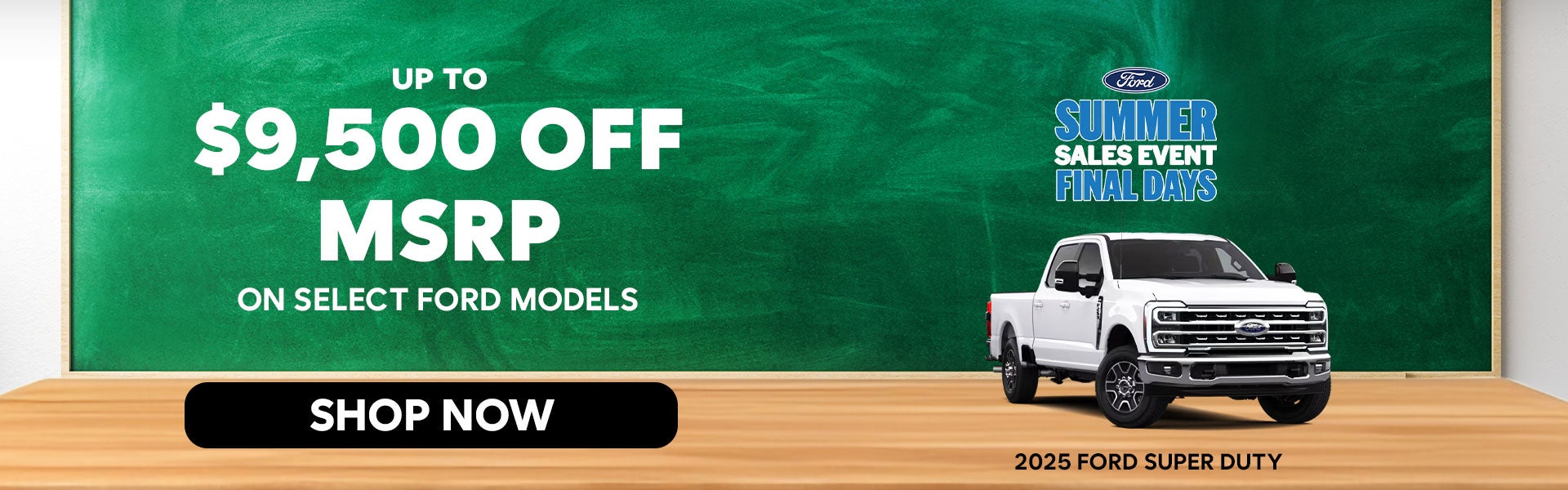 Up to $9,500 Off MSRP