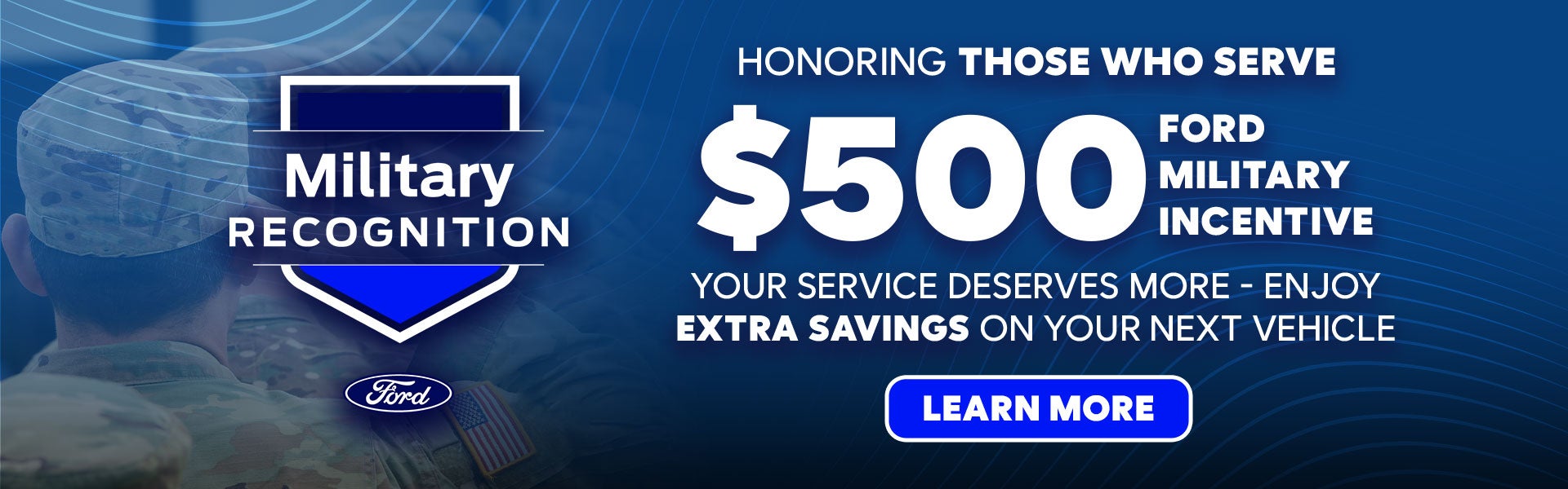 $500 Off Military Recognition
