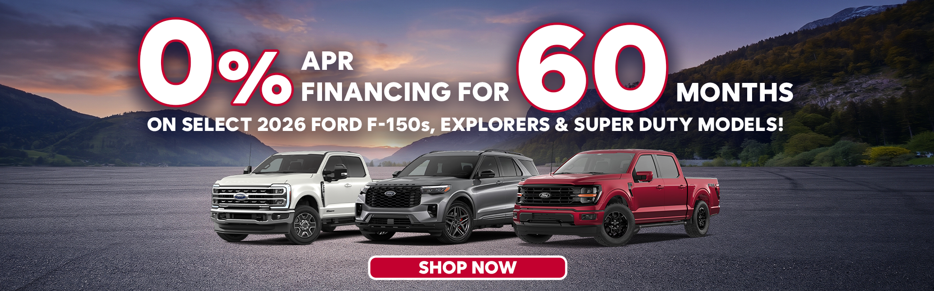 0% APR Financing for 60 Months